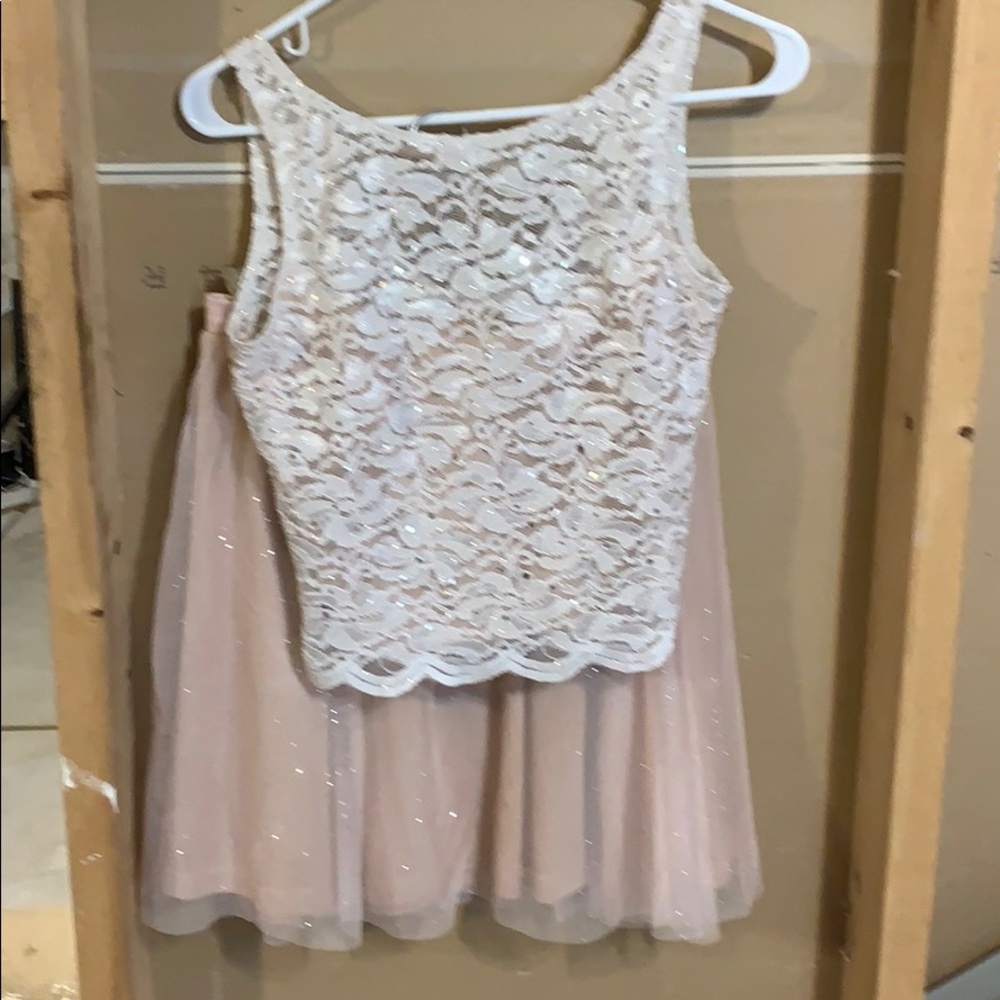 Jump Apparel Lace Bodice Two piece Dress